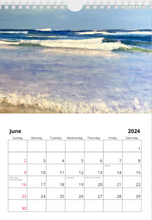 Load image into Gallery viewer, 2024 8.5x11 Wall Calendar