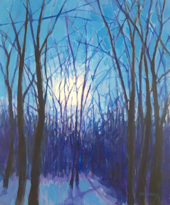 Looking to the Moon, 20x24