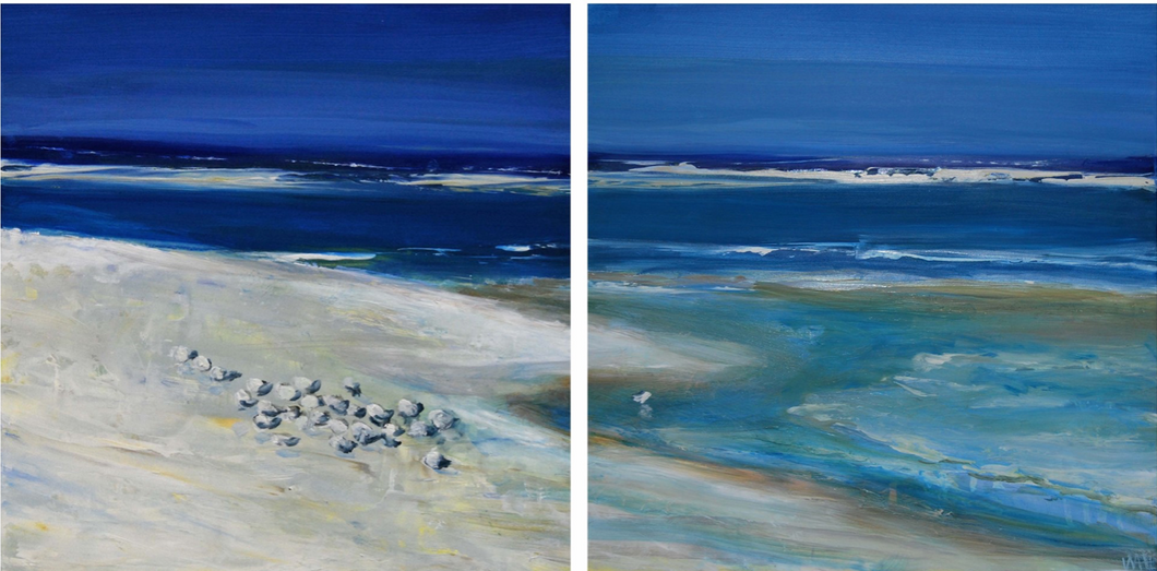 Grounded, 12x24 (diptych)