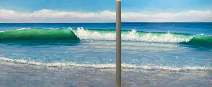 My Happy Place, 36x84, diptych